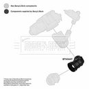 Borg & Beck Air Filter Hose Part No -BTH1447