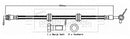 Borg & Beck Brake Hose Part No -BBH8735