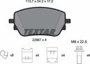 Textar Brake Pad Set - 2298701