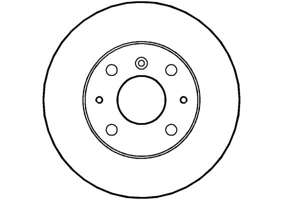Disctech Brake Disc - Fits Daihatsu, Lexus - ABD3442 - Front Axle