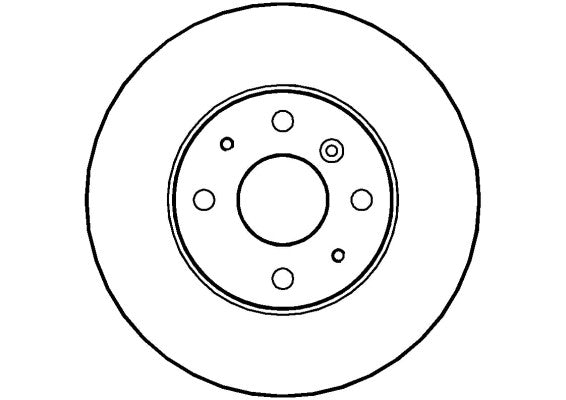 Disctech Brake Disc - Fits Daihatsu, Toyota - ABD2876 - Front Axle