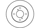 Disctech Brake Disc - Fits Alfa romeo, Suzuki - ABD2899 - Front Axle