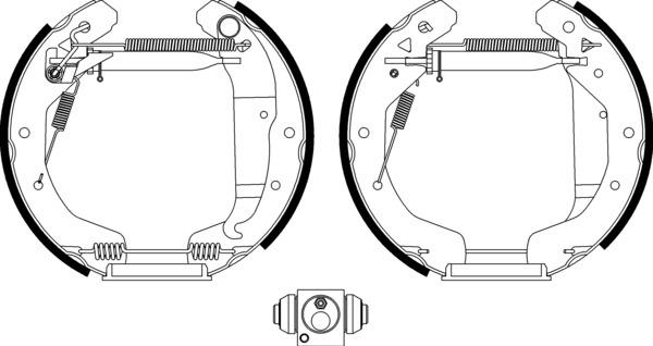 Mintex Brake Shoe Kits fits -Opel MSP190 (also fits other vehicles)