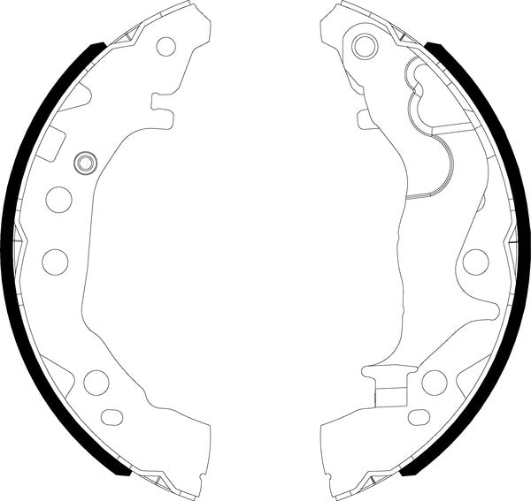 Mintex Brake Shoes fits -Suzuki MFR771 (also fits other vehicles)