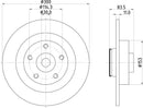 Mintex Brake Discs fits -Renault S278:5 MDC2513 (also fits other vehicles)