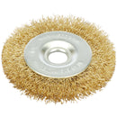 Draper Brass Wire Wheel 75mm 6MM Arbr - 41435