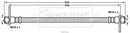 Borg & Beck Brake Hose Part No -BBH7826
