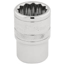Draper Expert 18mm 12pt Socket 1/2DR Pckd - 33202