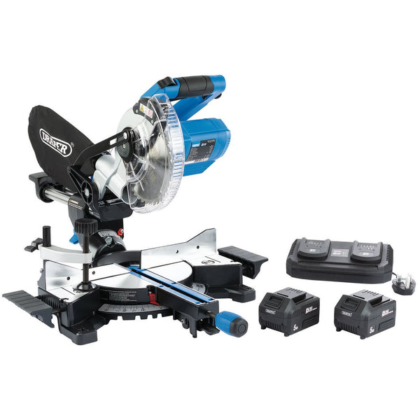 Draper D20 20V Brushless Sliding Compound Mitre Saw, 185mm
