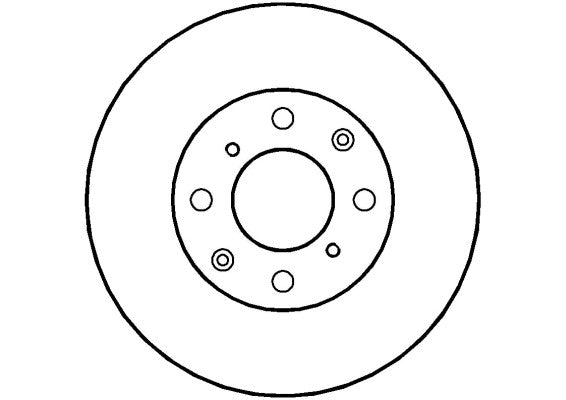 Disctech Brake Disc - Fits Acura, Mazda - ABD3074 - Front Axle