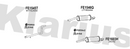 Klarius FE1545T - Catalyst Repair Pipe  - Fits Ford PUMA (J2K, CF7)1.0 EcoBoost