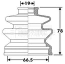 Borg & Beck Cv Joint Boot Kit Part No -BCB6289