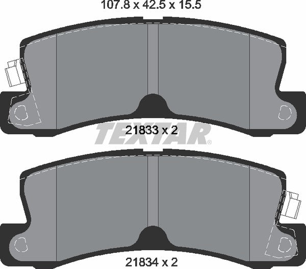 Textar Brake Pad Set - 2183301
