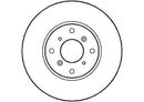Disctech Brake Disc - Fits Honda, Kia - ABD2235 - Front Axle