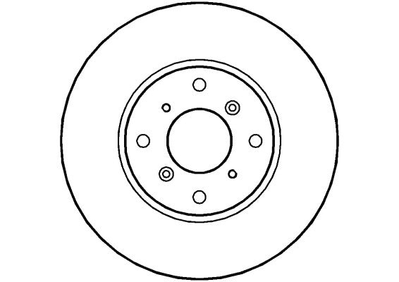 Disctech Brake Disc - Fits Honda, Kia - ABD2235 - Front Axle
