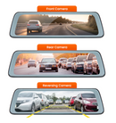 Road Angel Halo View Rear View Mirror and Dash Cam with 10" Touch Screen & Dual Parking Mode - 81400