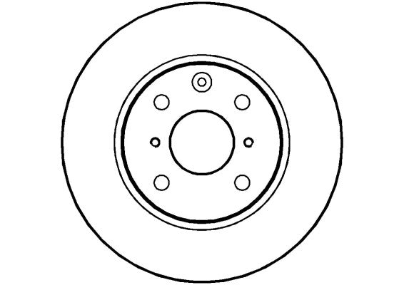 Disctech Brake Disc - Fits Citroën, Mazda - ABD2037 - Front Axle