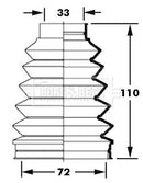 Borg & Beck Cv Joint Boot Kit Part No -BCB6000