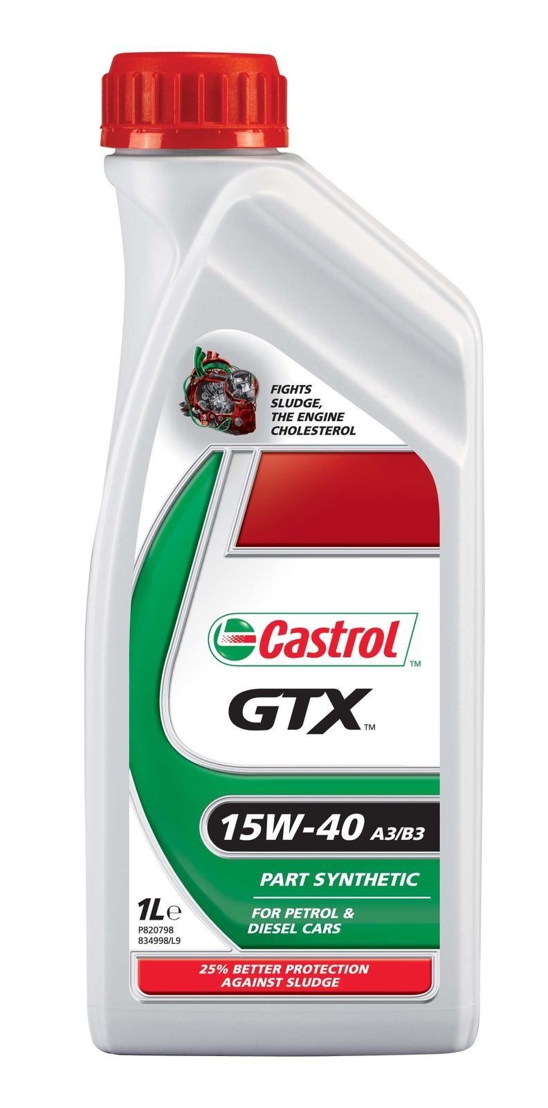 Castrol A79293 GTX 15W-40 A3/B3 Semi Synthetic Engine Oil 1L