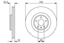 Bosch Brake Disc > Single Bd1577 Part No - 0986479747