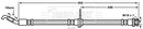 Borg & Beck Brake Hose Part No -BBH7865