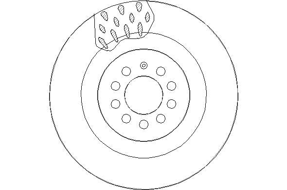 Disctech Brake Disc - Fits Porsche, Seat - ABD2966 - Front Axle