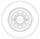 Borg & Beck Brake Disc Pair Part No -BBD4507