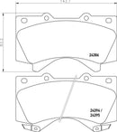 Mintex Brake Pad Set fits -Toyota MDB2878 (also fits other vehicles)
