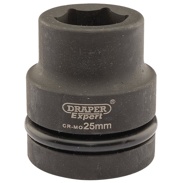 Expert HI-TORQ 6 Point Impact Socket, 1" Sq Dr, 25mm