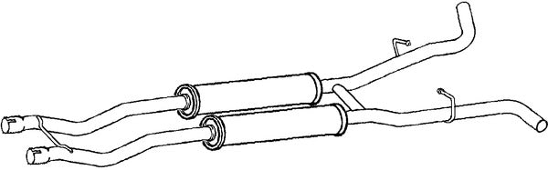 Klarius JR335X - Box With Centre Pipe  - Fits Jaguar S-Type 3.0i
