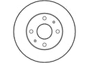 Disctech Brake Disc - Fits Bmw, Daihatsu - ABD3441 - Front Axle