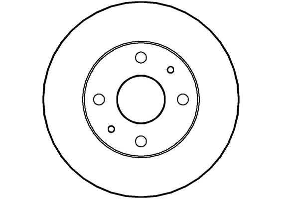 Disctech Brake Disc - Fits Bmw, Daihatsu - ABD3441 - Front Axle
