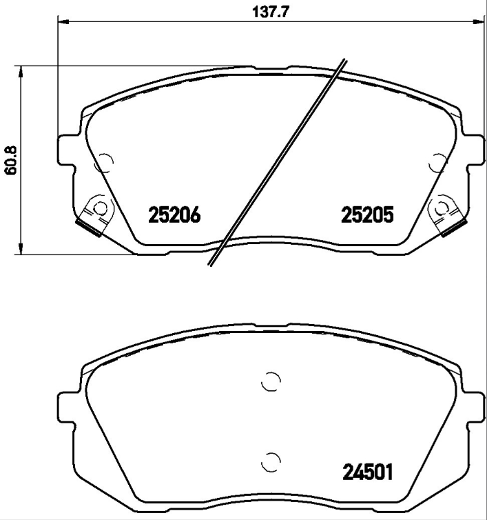 Brembo Brake Pad Set - P30056