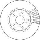 Disctech Brake Disc - Fits Honda - ABD3308 - Front Axle