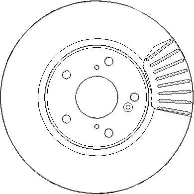 Disctech Brake Disc - Fits Honda - ABD3308 - Front Axle