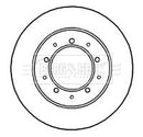 Borg & Beck Brake Disc Pair Part No -BBD4812