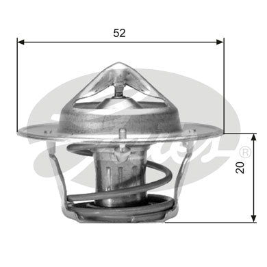 Gates Thermostat, coolant - TH04182G1
