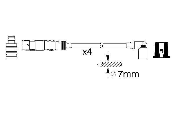 Bosch Ignition Lead Part No - 0986356359