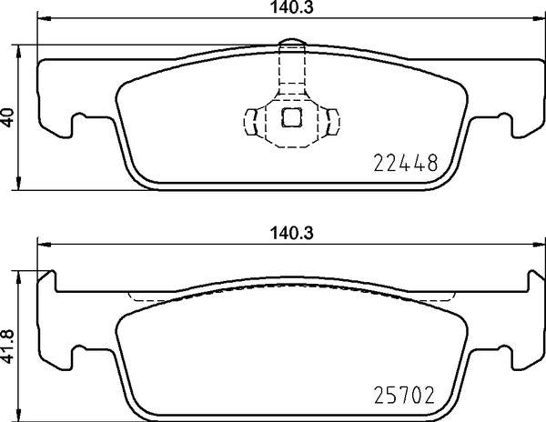 Mintex Brake Pad Set fits -Dacia Renault MDB3940 (also fits other vehicles)