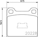 Mintex Brake Pad Set fits -Volkswagen MDB1083 (also fits other vehicles)