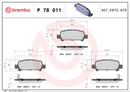 Brembo Brake Pad Set - P78011