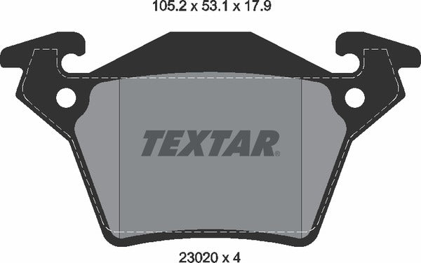 Textar Brake Pad Set - 2302001