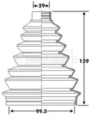 Borg & Beck Cv Joint Boot Kit Part No -BCB6278
