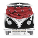 VW T1 Bus Tube Scarf - Vintage Logo/Rot