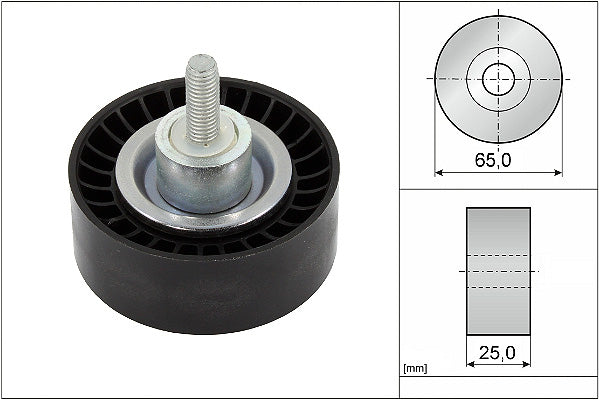 INA Deflection/Guide Pulley - V-Ribbed Belt - Part No - 532088610