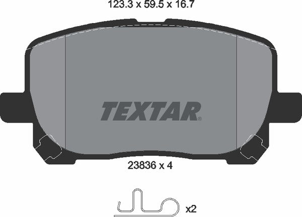 Textar Brake Pad Set - 2383601
