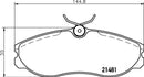 Mintex Brake Pad Set fits -Ford Ldv Nissan MDB1657 (also fits other vehicles)