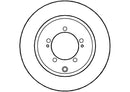 Disctech Brake Disc - Fits Mazda, Mitsubishi - ABD2807 - Rear Axle