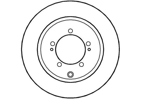 Disctech Brake Disc - Fits Mazda, Mitsubishi - ABD2807 - Rear Axle