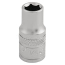 Draper Expert 1/4" 6PT Socket 1/4  DR-Pckd - 16519